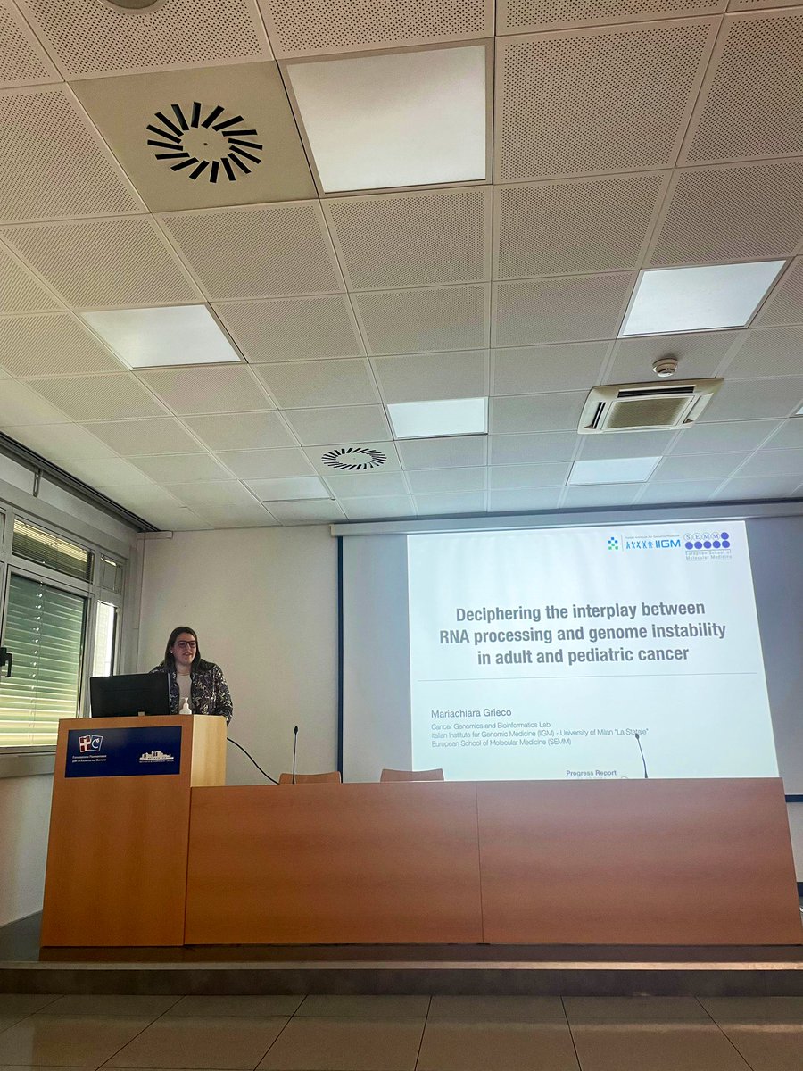 Cereda Lab (@cereda_lab) on Twitter photo Kudos ✨ to <a href="/mchiaragrieco/">Mariachiara Grieco</a> presenting today our ongoing work on the interplay between #genomicinstability and #RNAprocessing in #cancer at the progress report in <a href="/fpoirccs/">Istituto di Candiolo - FPO IRCCS</a> and <a href="/IIGMufficiale/">IIGM</a> 🚀🔥🙌 Kudos ✨ to <a href="/mchiaragrieco/">Mariachiara Grieco</a> presenting today our ongoing work on the interplay between #genomicinstability and #RNAprocessing in #cancer at the progress report in <a href="/fpoirccs/">Istituto di Candiolo - FPO IRCCS</a> and <a href="/IIGMufficiale/">IIGM</a> 🚀🔥🙌