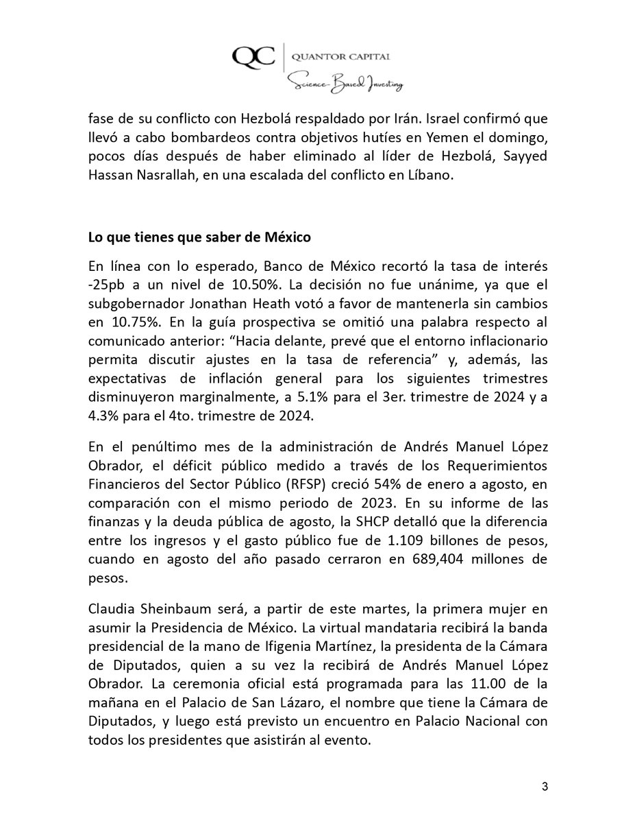 QuantorAdvisors's tweet photo. *En México, toma protesta Claudia Sheinbaum como presidenta.
*Rendimientos históricos reales de activos de inversión
#ScienceBasedInvesting
@jcachodiaz
@jcpueblita https://t.co/eDQsTvhpMi