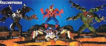 SDraw_V's tweet image. Last night, I just learned of two Marvel toylines being made canonically part of the Marvel multiverse.

Toybiz's Spider-Man: Arachnophobia (1996), set on Earth-96201

And Diamond Select Toys' Marvel Minimates (as well as X-Men: Darktide), set on Earth-37946.