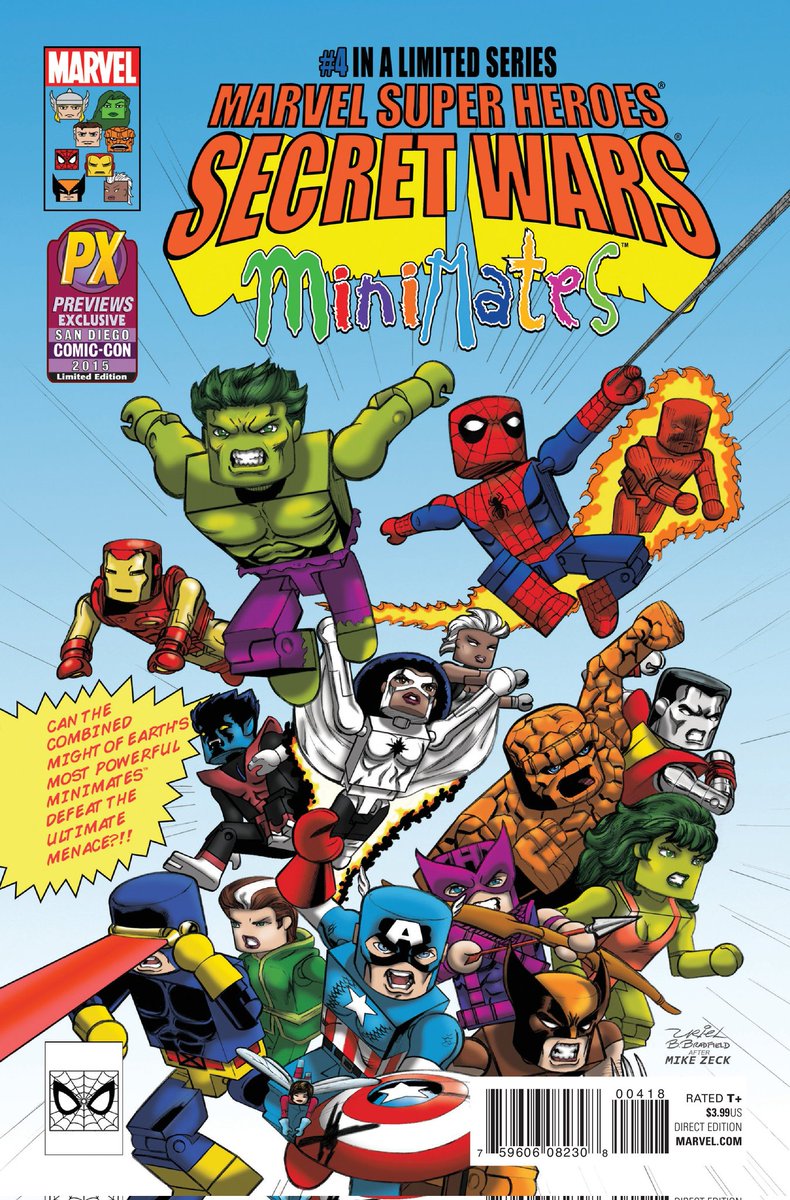 SDraw_V's tweet image. Last night, I just learned of two Marvel toylines being made canonically part of the Marvel multiverse.

Toybiz's Spider-Man: Arachnophobia (1996), set on Earth-96201

And Diamond Select Toys' Marvel Minimates (as well as X-Men: Darktide), set on Earth-37946.