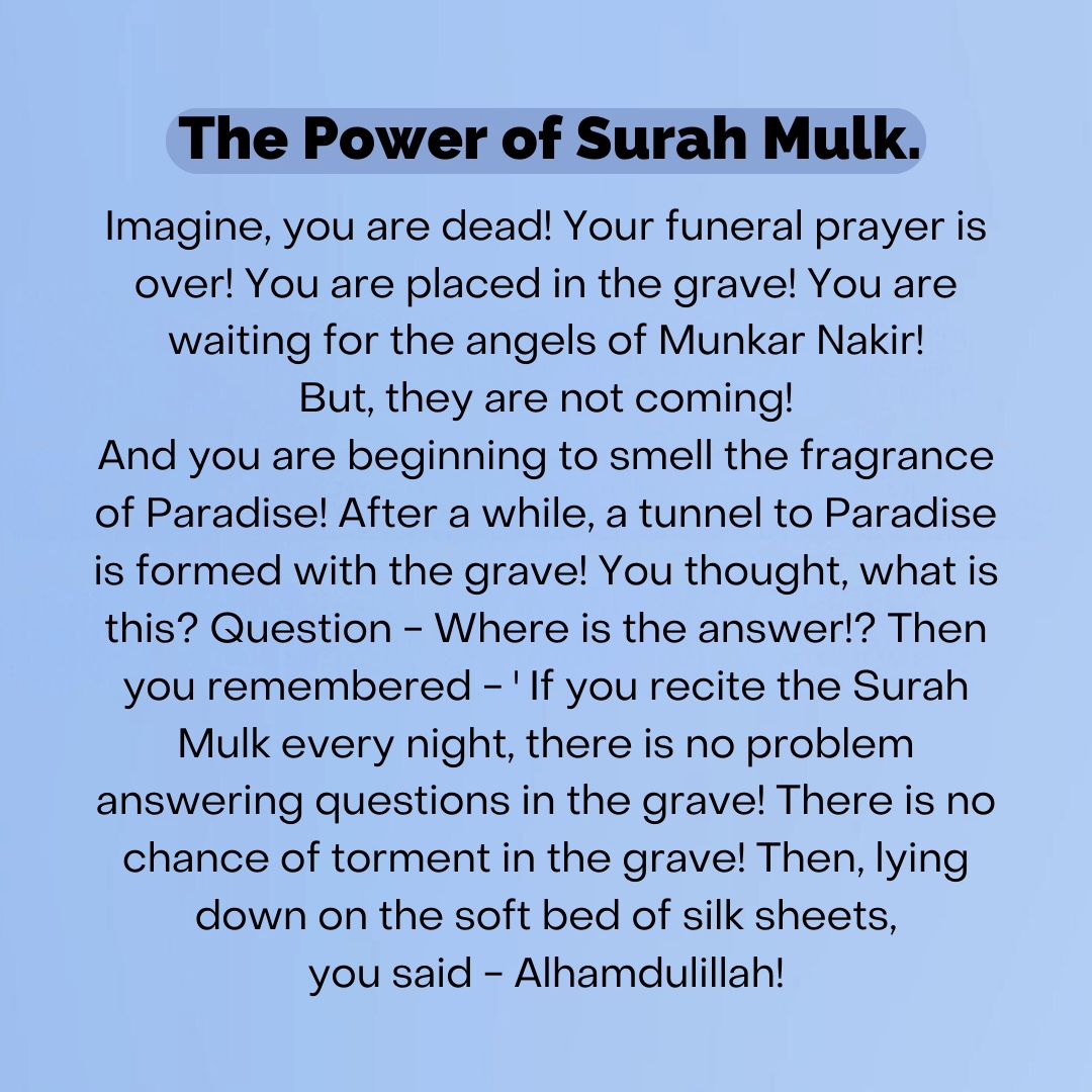 TheQuraanFM's tweet photo. Surah Mulk before Sleep 😴💤.
After Reading this You will never skip. in'sha'Allah 💗💌 https://t.co/LbZbztpY75