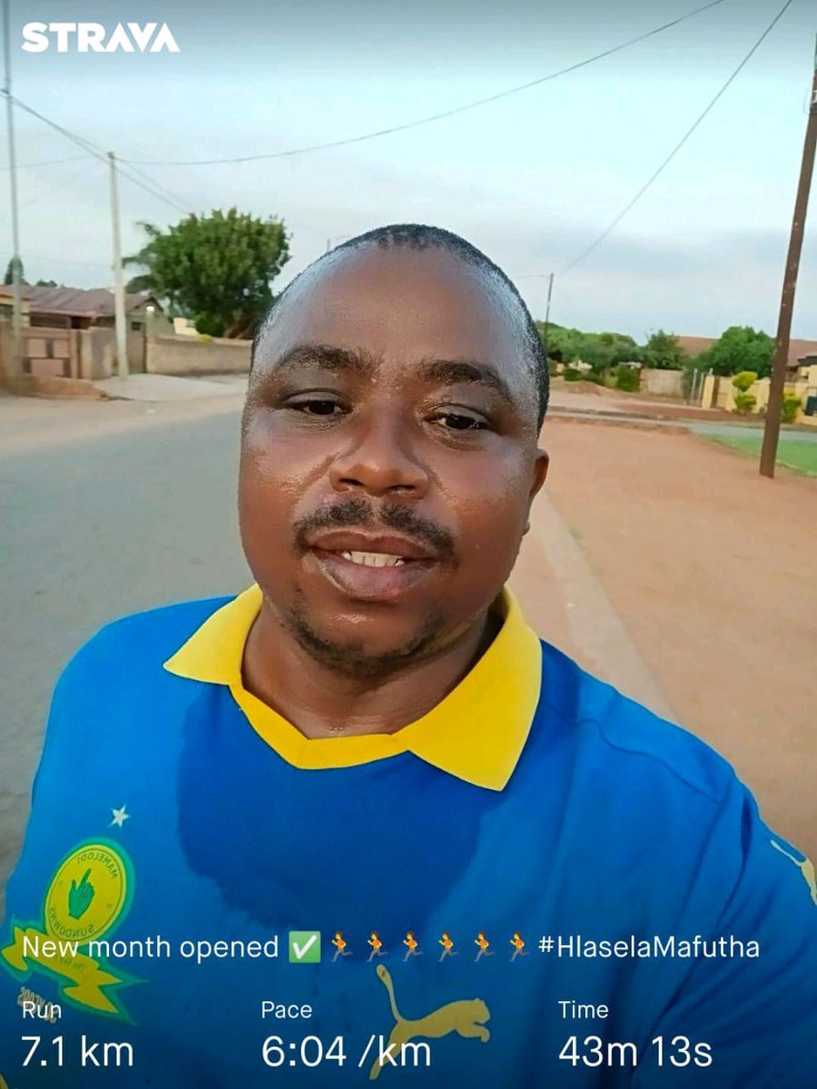 ShineNkoana's tweet photo. New month account opened ✅🏃🏃🏃🏃#HlaselaMafutha #FetchYourBody2023
#TrapnLos
#FetchYourBody2024
#RunningWithTumiSole https://t.co/i34Z2RXNZj