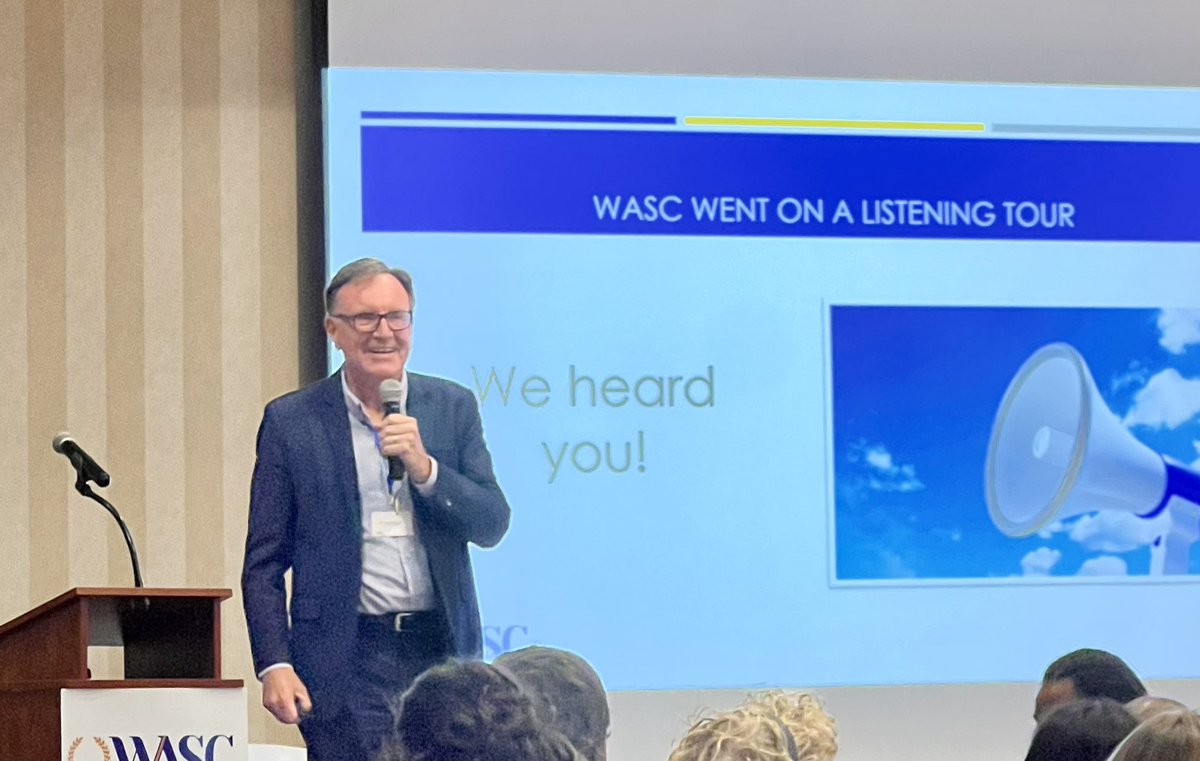DrAndrus's tweet photo. I am attending ACS WASC ( Western Association of Schools and Colleges) first conference today. Great step forward for this 62 year old organization. https://t.co/MmquhmzjuG