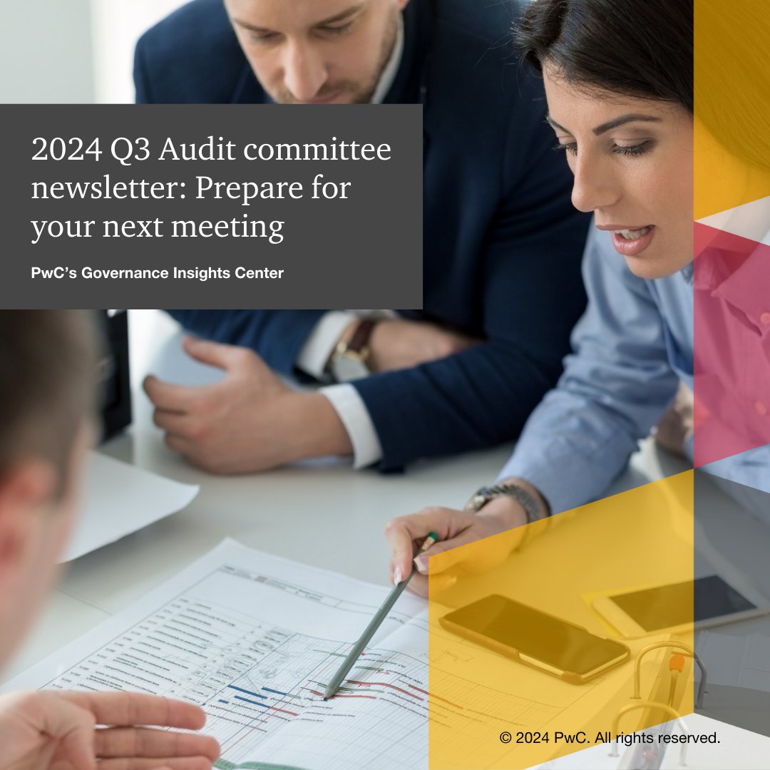 Don’t miss our newest edition of our audit committee newsletter! Plan while you’re ahead! #FinancialReporting #Regulatory #Governance 

pwc.to/47TrrmD