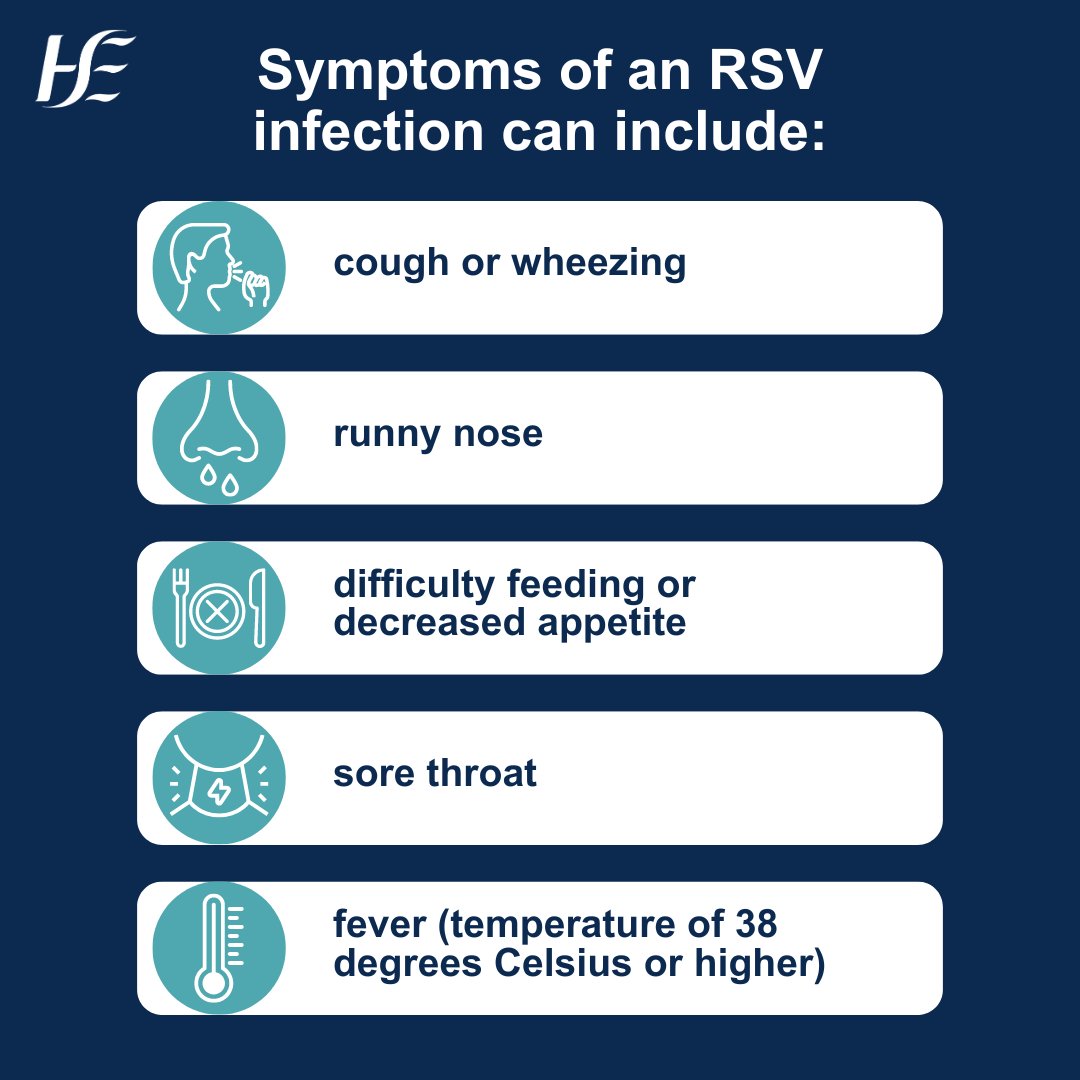 HSELive's tweet photo. RSV (respiratory syncytial virus) is a common virus. Most symptoms are mild, but RSV can be serious for some people.

Learn more about the symptoms of RSV and when to seek medical help: https://t.co/GPZzKl3ipr https://t.co/MEE3tATG7z