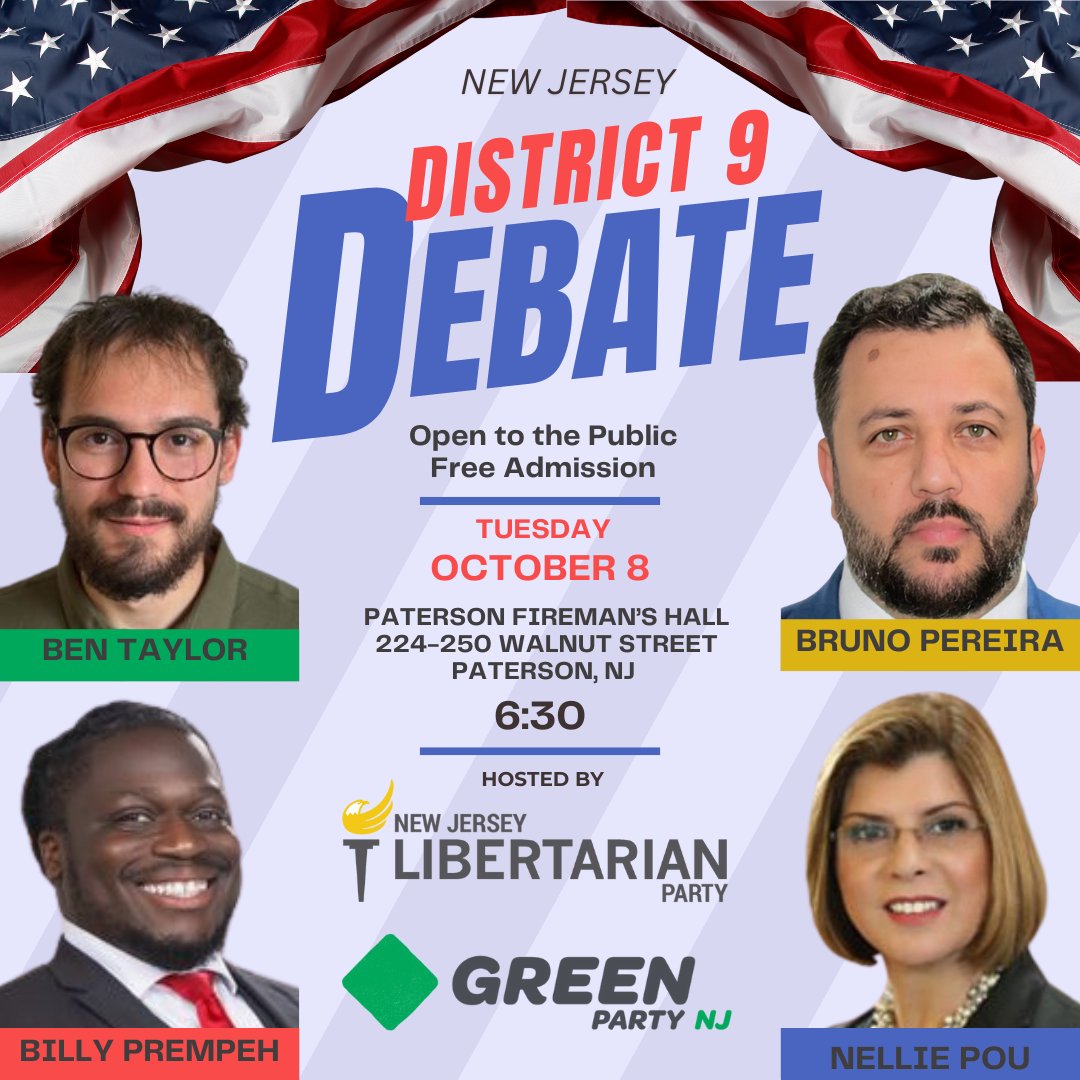 BrunoNJ9th's tweet photo. @NelliePou You never answered the calls for our 4 way debate. Are you in? 

#District9 #debate2024 https://t.co/nsPWCBHte0