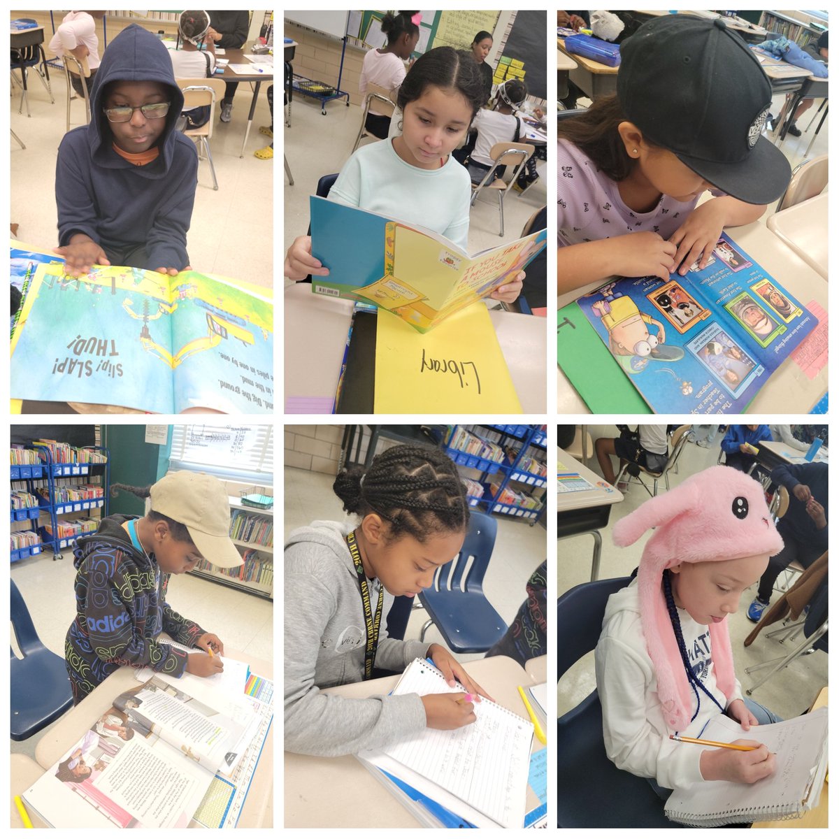 DCESBCPS's tweet photo. Ms. Newton's 4th graders rocking independent reading and writing during small groups! Ms. Newton and Ms. Franklin's groups did a great job too!!! #DCESFAMILY @Swindy1615 https://t.co/zyxmu5tbpa
