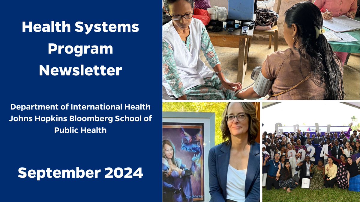HopkinsIHHS (@hopkinsihhs) on Twitter photo Our latest newsletter features findings and recommendations from a new <a href="/LancetGH/">The Lancet Global Health</a> series on primary health care in South Asia, a story from <a href="/JHUCGDHI/">CGDHI</a> on online gaming and digital mental health research, a recap of the 2024 <a href="/GlobalRLI/">Global Rehabilitation Leadership Institute</a>, and more:
mailchi.mp/b7c5b03a9d3a/h⦠Our latest newsletter features findings and recommendations from a new <a href="/LancetGH/">The Lancet Global Health</a> series on primary health care in South Asia, a story from <a href="/JHUCGDHI/">CGDHI</a> on online gaming and digital mental health research, a recap of the 2024 <a href="/GlobalRLI/">Global Rehabilitation Leadership Institute</a>, and more:
mailchi.mp/b7c5b03a9d3a/hβ¦