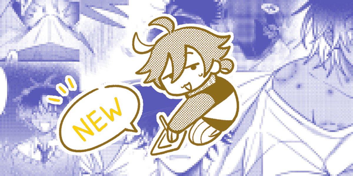 alphasasuke's tweet photo. I've uploaded some of the comics I've done for JP events this year onto my itchio, now translated into EN! It includes my new, original 55+ pg BL "Gut Instinct", etc. https://t.co/ErWMsXh5Ez https://t.co/wcoPjsgPPq