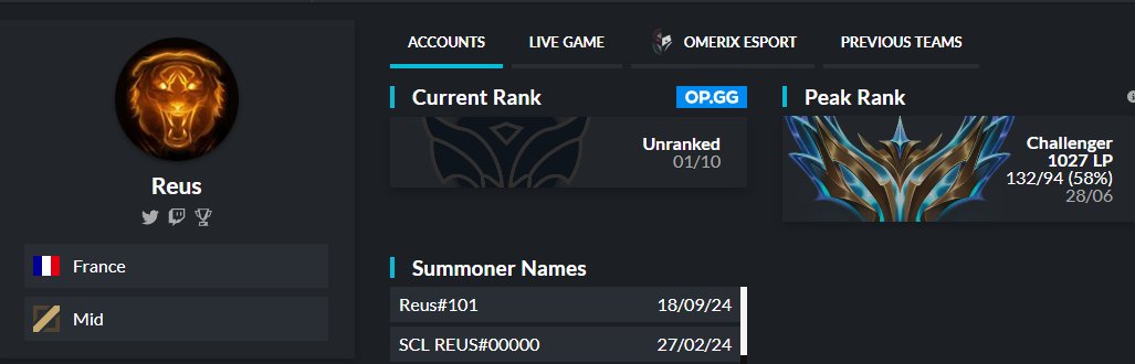 Après 3 mois sans toucher au jeu (meilleur période de ma vie) Je suis LFT pour le NT 2025.
LF Top Team only
DM pour plus d'info
Les j'aimes et Retweets sont appréciés. ❤️