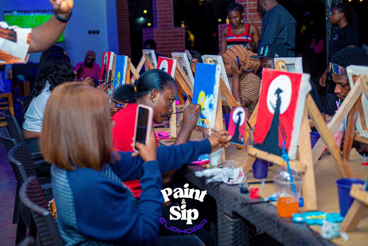 Demigodkad's tweet photo. Dump from my latest art project, last month's PAINT &amp; SIP EUPHORIA 🎨🍷

@paintandsipeuph 💜
https://t.co/k9txA7vOmU https://t.co/TiS1IDDI5f