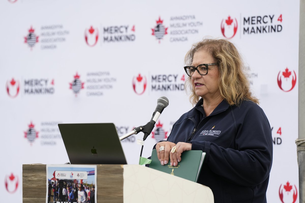 Thank you very much @AnnaRobertsMP King-Vaughan for certificate of recognition and for your message of support on the occasion of 21st Annual #RunForVaughan

Held on September 29, 2024 in support of Cortellucci Vaughan Hospital at Baitul Islam Mosque, Vaughan, ON.

#Mercy4Mankind