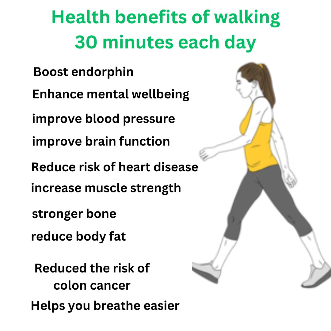 Just 30 minutes of walking a day boosts your mood, strengthens your heart, burns calories, and improves overall health. It’s simple yet powerful for your body and mind!  #weightloss #fitness #workout #weightlossjourney  #lifestyle#loseweight  #fatloss #nutrion #cardio #diet