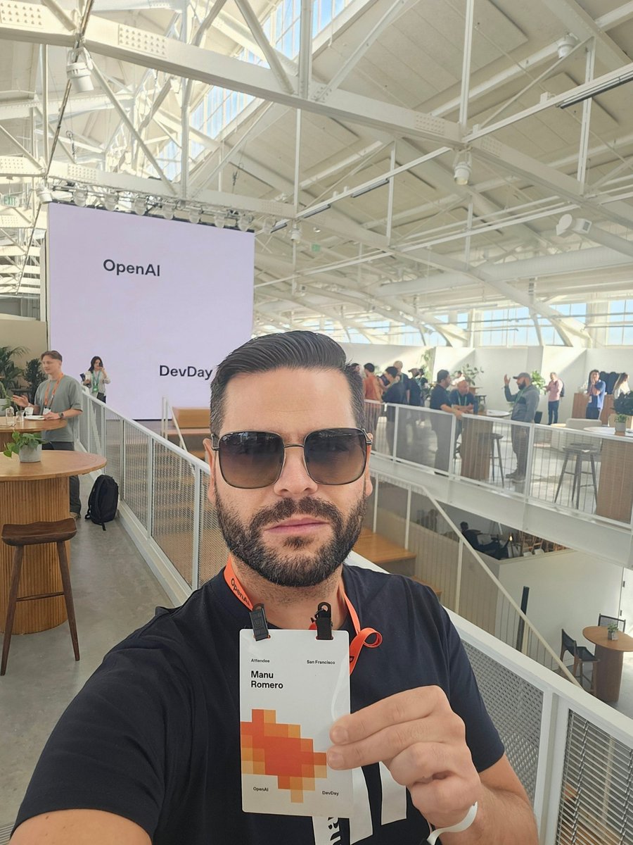 mrm8488's tweet image. At the @OpenAIDevs #DevDay
