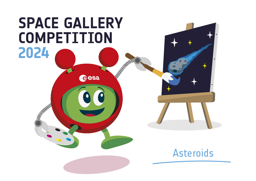 Paxi_ESAKids's tweet photo. 🚀✨ Calling all young space explorers! 🌑💫
This October, the #SpaceGalleryCompetition is back with a rockin’ challenge! 🎸Get creative and show us your vision of the mysterious space rocks in our "Asteroid" edition! ☄️
🦸♀️ Inspired by ESA's upcoming HERA mission, I am challenging you to imagine what these asteroids might look like and what secrets they hold. Will HERA uncover new mysteries, whilst helping to protect our planet? Let your imagination soar and design your coolest asteroid artwork! 🖌️🌌
📅 Submit your entries by 31 October 2024 for a chance to win cosmic prizes and have your masterpiece featured in the Space Gallery! ☄️
Find out more here 👇
https://t.co/Ps742N9Vl9
I can’t wait to see your creations! ✨
#SpaceGallery #ArtCompetition #ESAKids #HERA