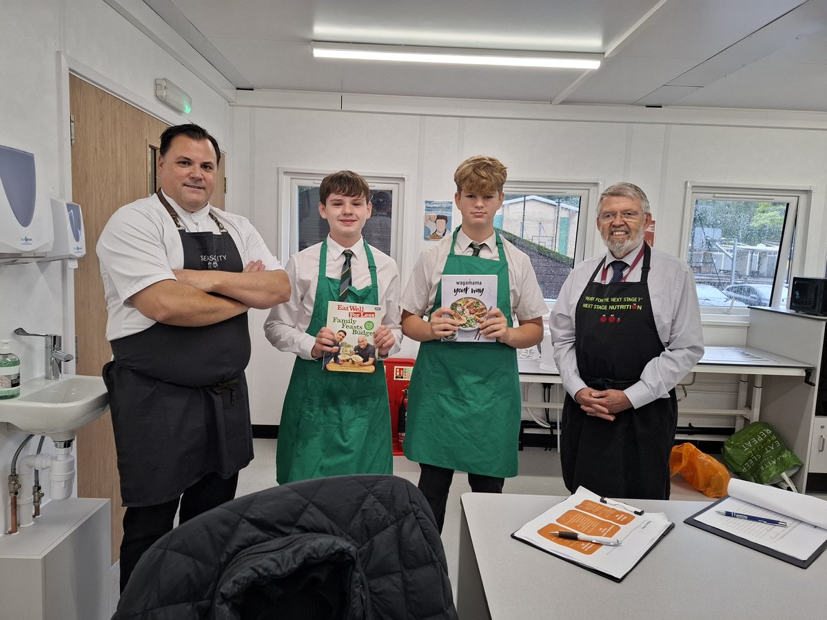 clairescourt's tweet photo. Year 10 showcased their culinary talents in today's Future Chef heat. Judges Chef Smalley and Principals Hugh and James Wilding advanced Mayla P, Tesni N, Owen T, Josh M, Hugo F, and Felix R to the next round. Congrats! #ClairesCourtSeniors #SpringboardFutureChef #CCChallenge https://t.co/QsD3FjcCrL