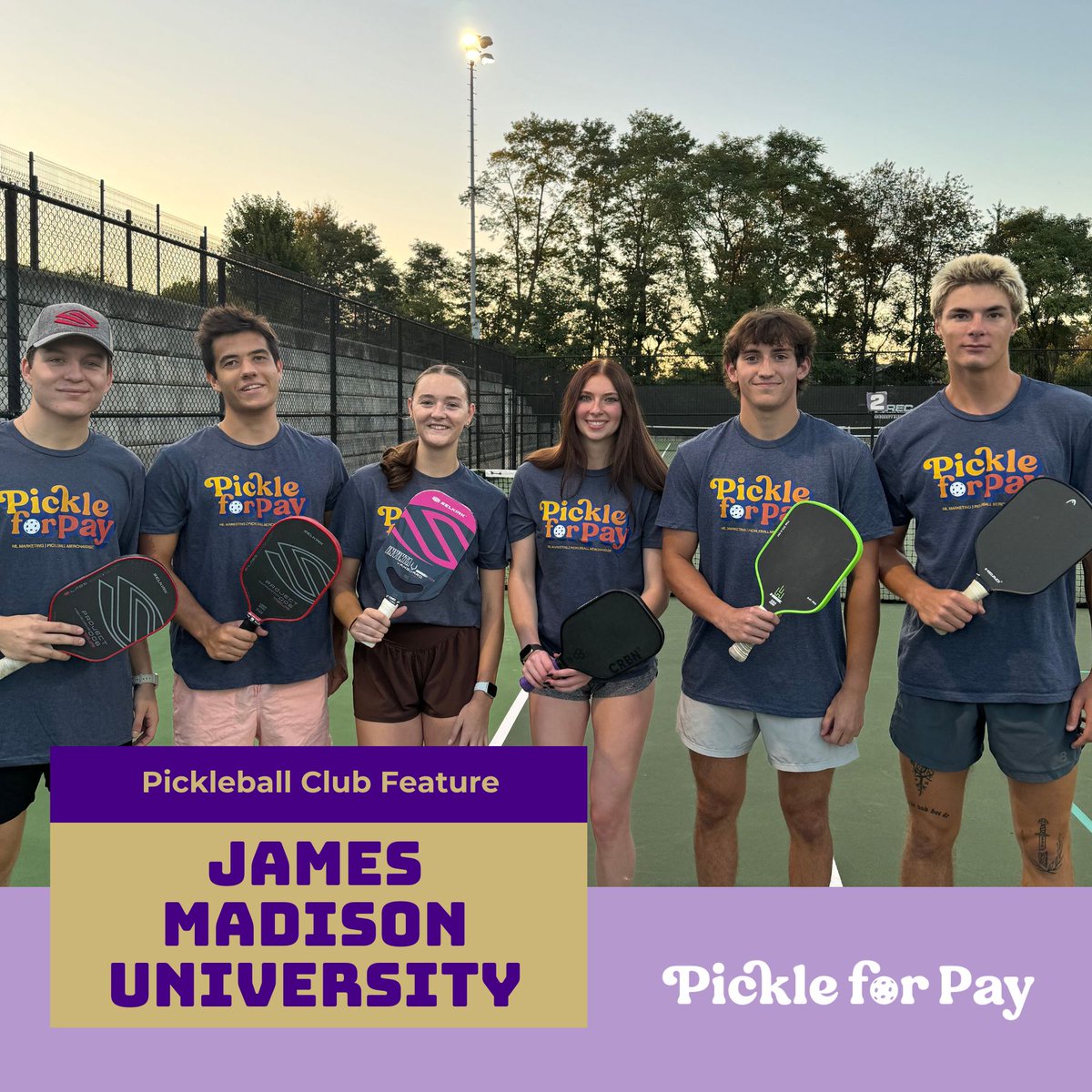 NilBeyond's tweet photo. JMU pickleball styling with their new Pickle for Pay merch! ππ
We are super pumped to see them representing our tees on the court.
Want to learn more about becoming an ambassador - link in bio.
#PickleForPay #Pickleball #JmuPickleball #GameOn #PickleballLove https://t.co/MMIwzuvKLw