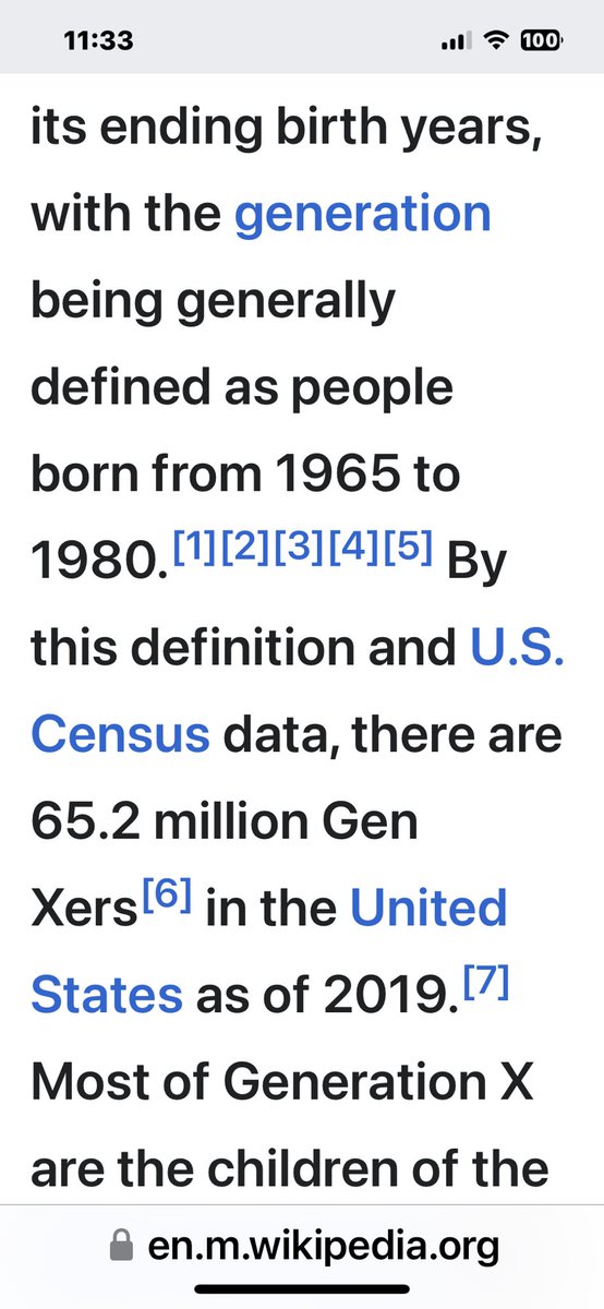 bsboysmama's tweet photo. @jamiebgolden You are one hundo p correct. Watch heads explode as people realize that 1965 was the beginning of Gen X! https://t.co/ZrTONJ0gUx