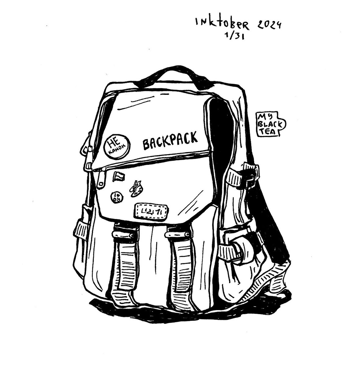 _myblacktea_'s tweet photo. Воно живе і чомусь вирішило намалювати #інктобер

#украрт #inktober2024 #Inktober https://t.co/SsfgvoyPjG