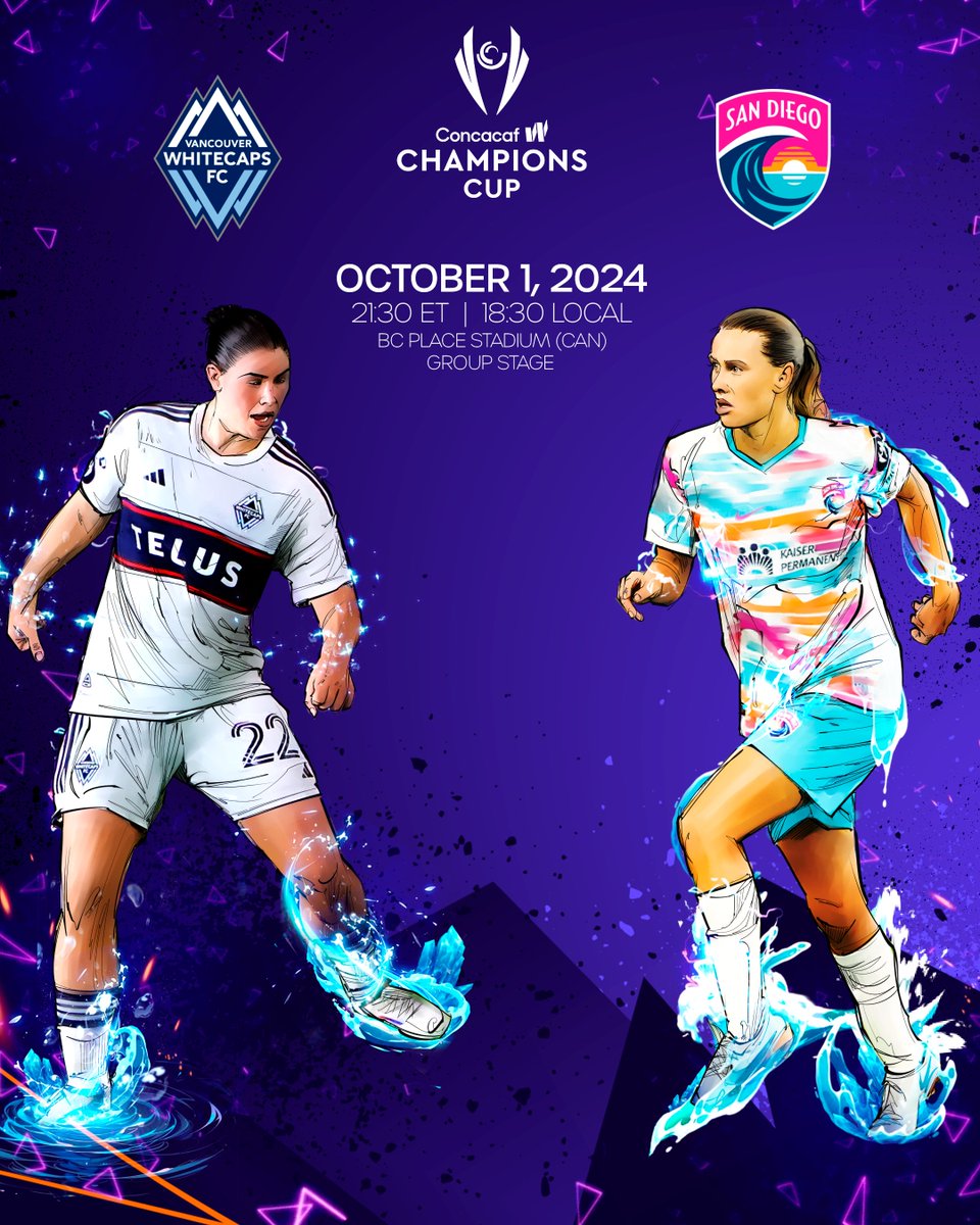 🇨🇦 Vancouver vs San Diego Wave 🇺🇸

The first #WChampionsCup match in Canada! 🍁