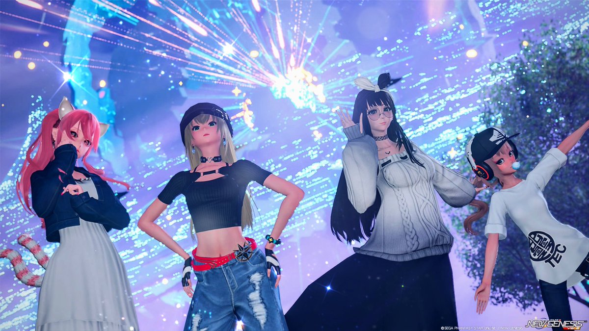 Renhi15's tweet photo. #PSO2_NGS　#PSO2NGS_SS
#恋妃の百色眼鏡SS　#チーム白櫻華
#腹白メガネロゴ
#メンテの日なのでssを貼る

皆さま、こんばんは〜😊

新しいコスで撮影しましたぁ〜🥰
チム活はネームレスでの撮影です。☺️

ロゴ︰腹白メガネ(@NgsShiro)さん https://t.co/q7iBdTFupP