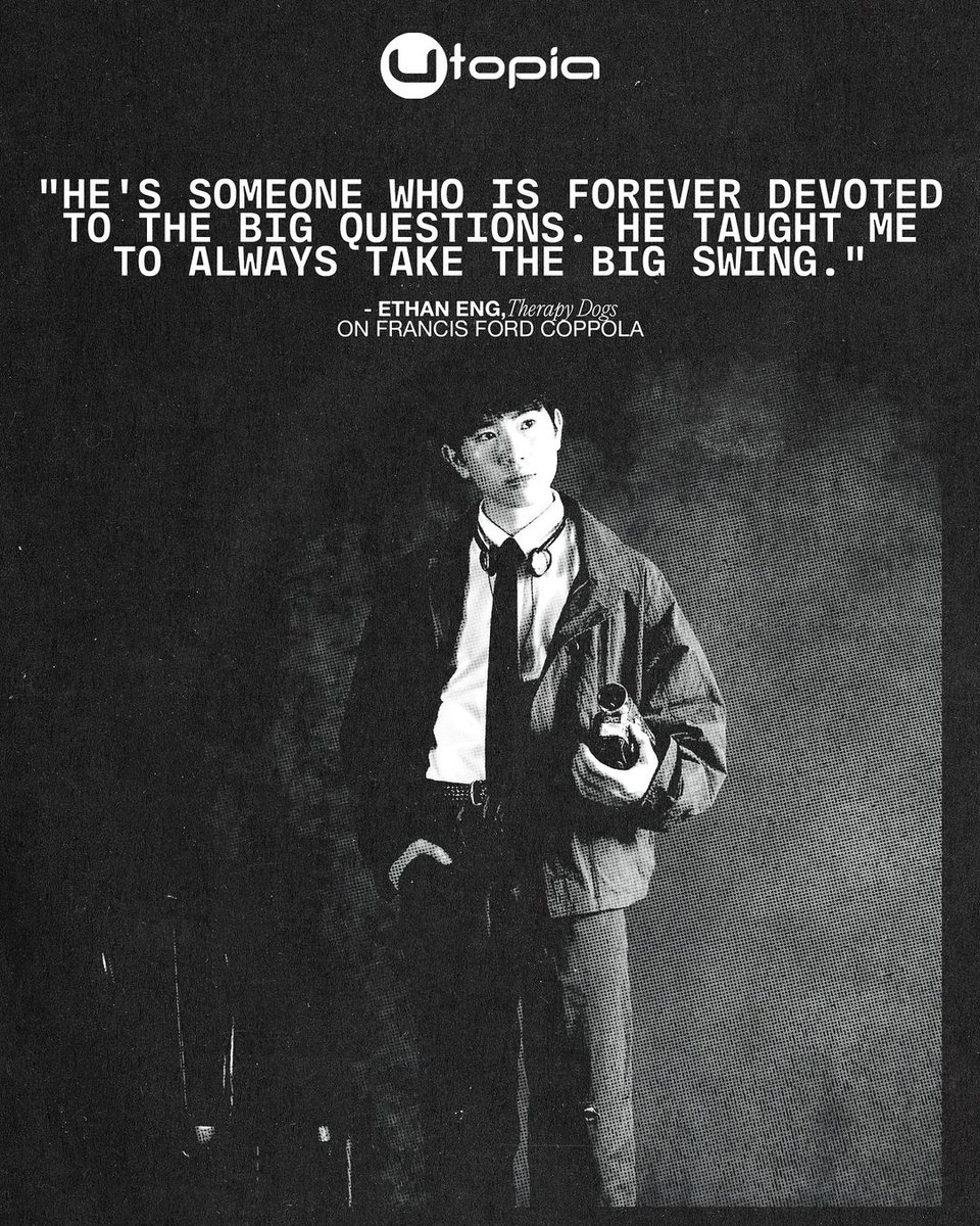 Francis Ford Coppola inspiring the next generation of filmmakers 💫

Swipe to see what Utopia directors Sean Price Williams, Cheryl Dunn, Pascal Plante, and Ethan Eng had to say about the godfather of cinema 👉

MEGALOPOLIS is showing now 

🎟 riocinema.org.uk/movie/megalopo…