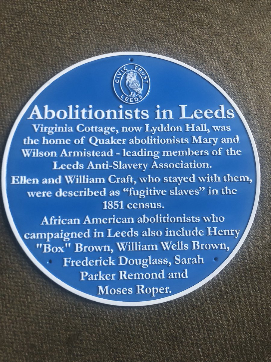Leeds Civic Trust (@leedscivictrust) on Twitter photo A pleasure to witness <a href="/abigailmashall/">Abigail Marshall Katung</a> unveiling a blue plaque today to celebrate the city’s contribution to abolitionism focusing on the work of Wilson and Mary Armistead and the many African Americans who visited Leeds to share their experiences A pleasure to witness <a href="/abigailmashall/">Abigail Marshall Katung</a> unveiling a blue plaque today to celebrate the city’s contribution to abolitionism focusing on the work of Wilson and Mary Armistead and the many African Americans who visited Leeds to share their experiences