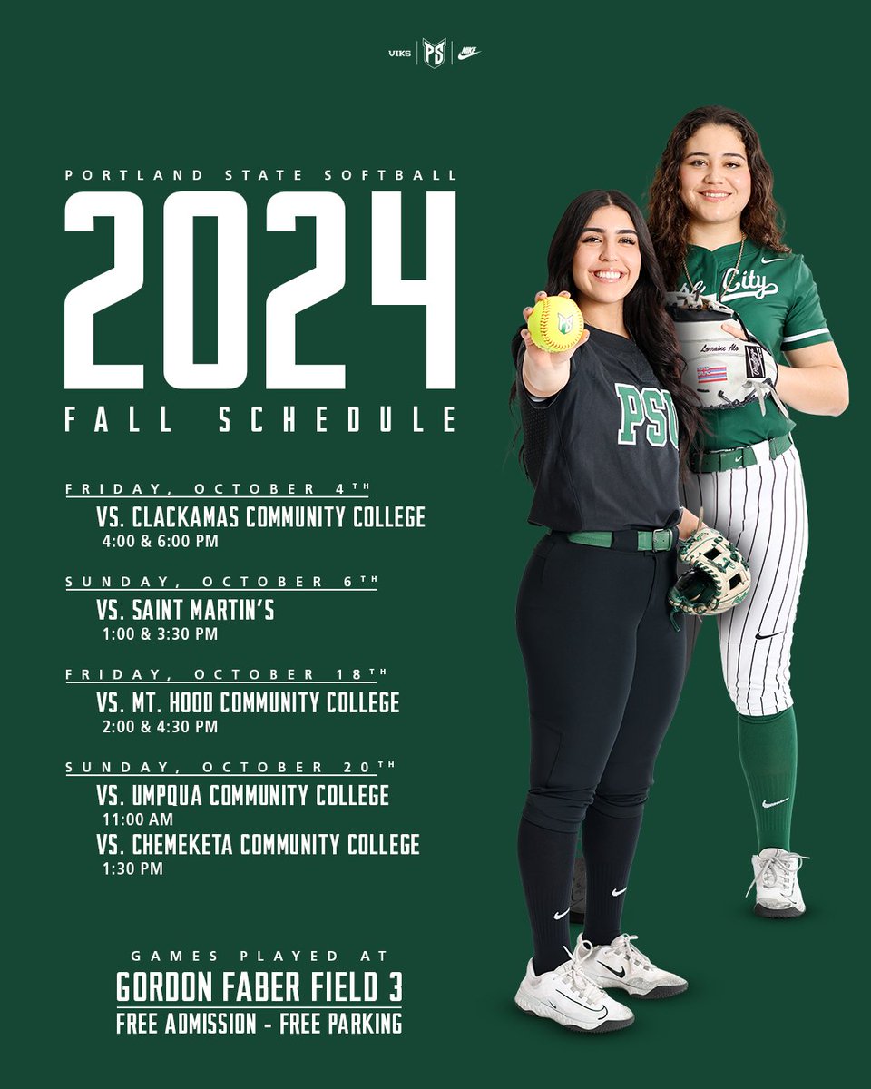 psuviksSB's tweet photo. Fall ball is here! 🍂🥎

We'll kick off our eight-game schedule this Friday vs. Clackamas Community College at Gordon Faber Field 3!

#GoViks | #DefendTheShip https://t.co/erc6Ed3Lyj