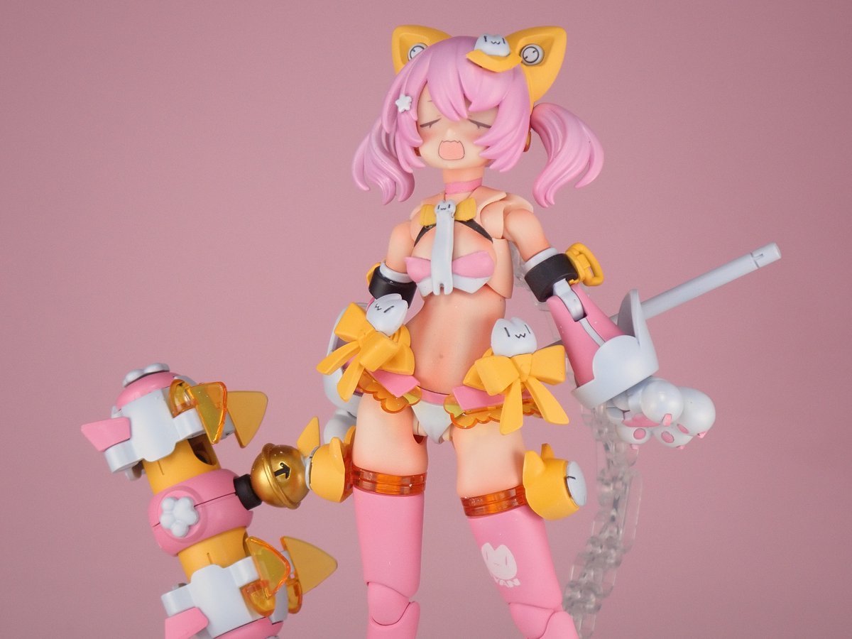 samuna155's tweet image. PUNI☆MOFUマオむっちもちカスタム
完成しました。
お腹と太ももと胸を盛るなどしてみました。良い感じのできたと思います。
#メガミデバイス