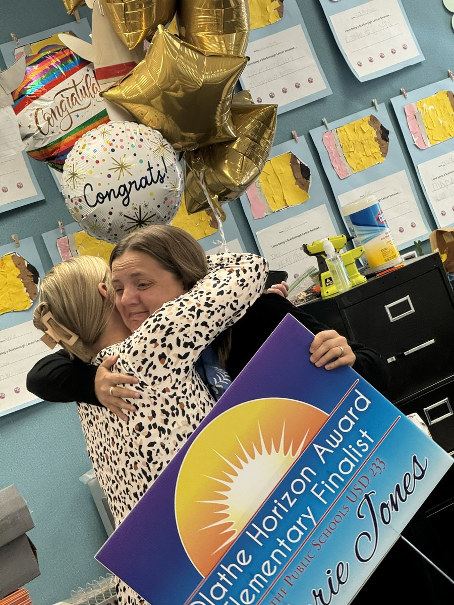 We are so excited to announce our 2025 Kansas Horizon Award Elementary Nominee - Marie Jones! Her first graders at Scarborough Elementary were so excited!