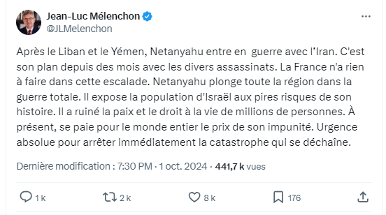 JZefka's tweet photo. C'est avec émotion que nous remettons, sans plus attendre, le prix du post le plus émétique de la soirée à Jean-Luc Mélenchon. https://t.co/HHQCLmay9I