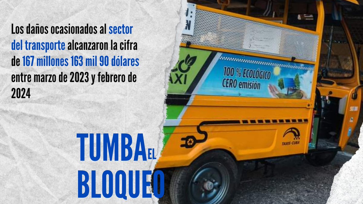 7️⃣MESES DE BLOQUEO
Equivalen al financiamiento requerido para adquirir los ómnibus necesarios para el transporte público del país (2 mil 850 millones de dólares aproximadamente).

#TumbaElBloqueo