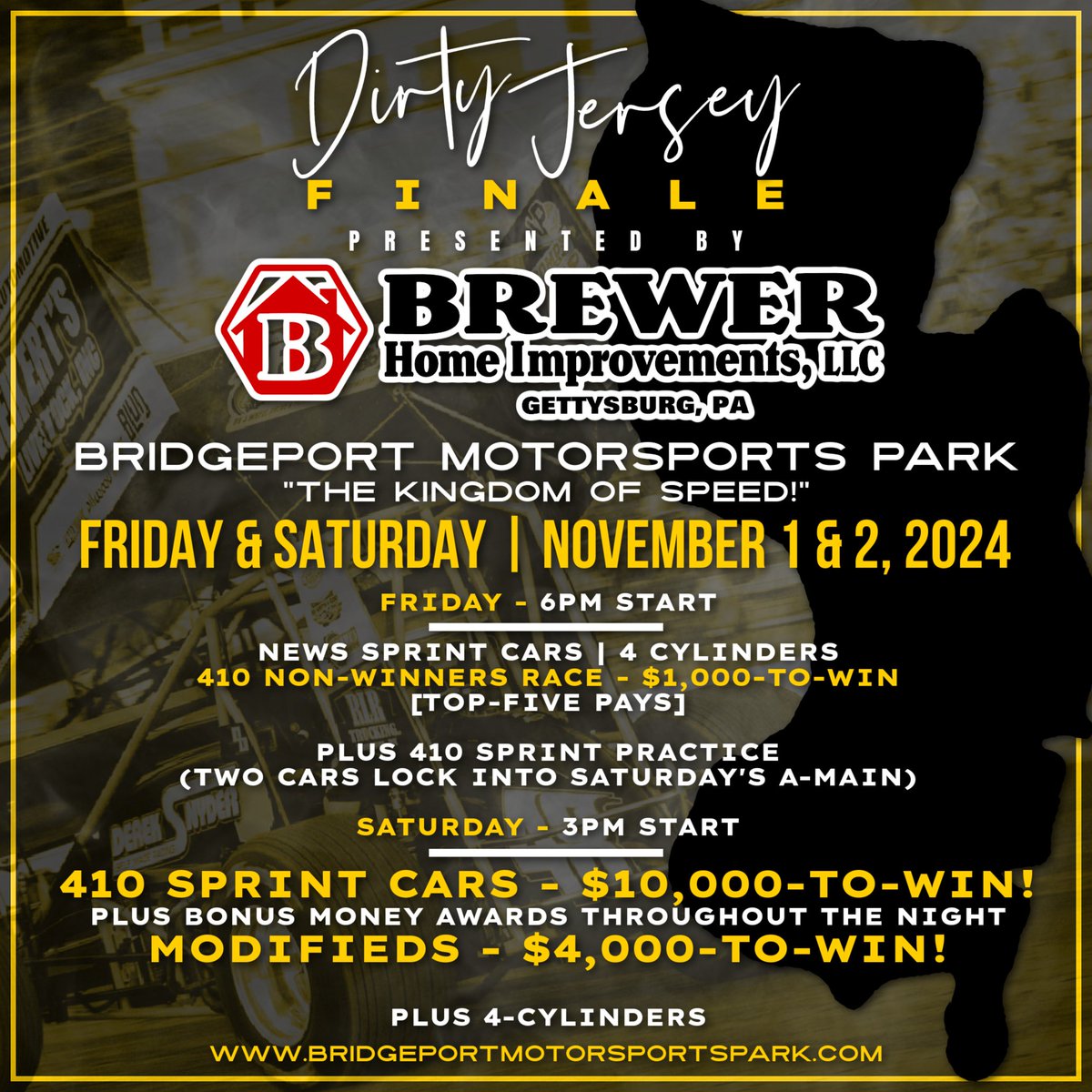 Spread the word! The only 410 sprint car race in New Jersey this year! Please Retweet! Thank you everyone!