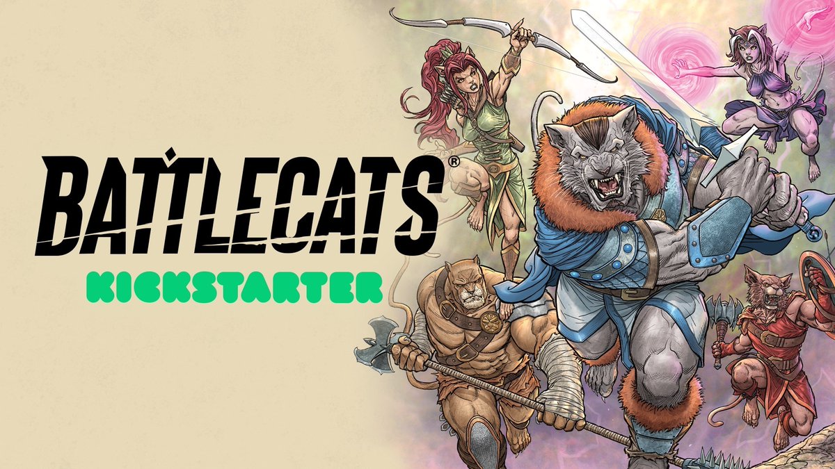 Mark London (@marklondonmcs) on Twitter photo The #BATTLECATS, <a href="/Kickstarter/">Kickstarter</a> by <a href="/MadCaveStudios/">Mad Cave Studios</a>.
Anthropomorphic cats. ✅
Epic story. ✅
Gorgeous Oversized Omnibus. ✅
Companion Vinyl Soundtrack with 11 tracks ✅
500 pages of wonder. ✅
Brand-new 20-page story. ✅
You can check it out here: bit.ly/4eBev72 The #BATTLECATS, <a href="/Kickstarter/">Kickstarter</a> by <a href="/MadCaveStudios/">Mad Cave Studios</a>.
Anthropomorphic cats. ✅
Epic story. ✅
Gorgeous Oversized Omnibus. ✅
Companion Vinyl Soundtrack with 11 tracks ✅
500 pages of wonder. ✅
Brand-new 20-page story. ✅
You can check it out here: bit.ly/4eBev72