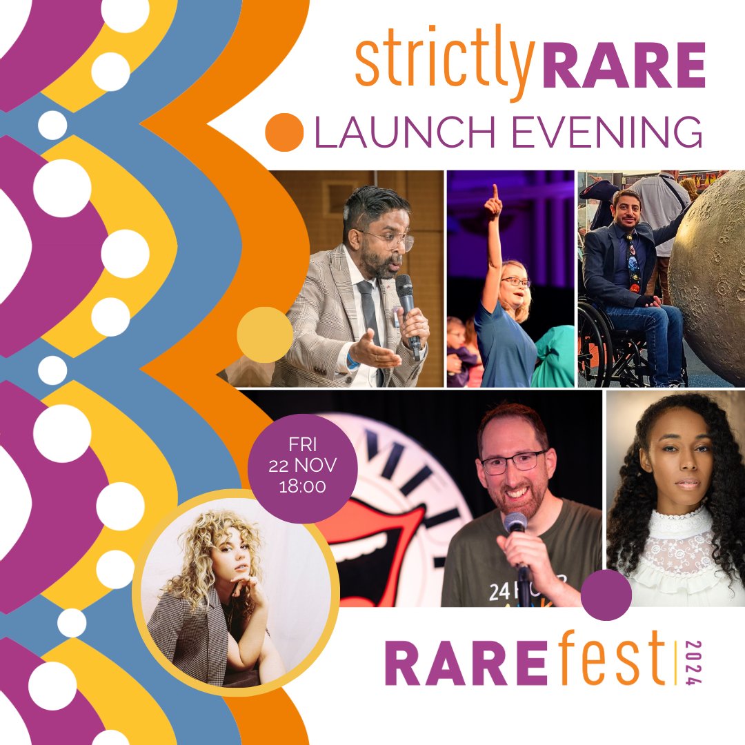 Join #RAREfest24 launch at ‘Strictly Rare’ on Fri 22 Nov —a night of rare music, comedy, talks, &amp; research-inspired art! Hosted by <a href="/hopemusicuk/">Hope Winter</a> it celebrates embracing differences, resilience, &amp; the joy of creativity. Tickets are out! bit.ly/RAREfest24_Str…
#Strictly <a href="/Linseigh/">Linseigh✨</a>