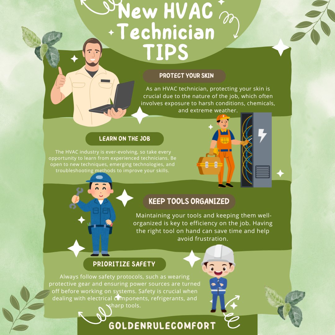rule_comfo59162's tweet photo. New to the HVAC field? 🔧💨 Set yourself up for success with key tips to stay safe, organized, and always learning. 🛠️ Your journey as a tech is just beginning—let’s make it a smooth ride! 💪 

#HVACTech #NewTechnician #HVACLife #TradeSkills #hvac #hvaclife https://t.co/tsoXnqIoJj