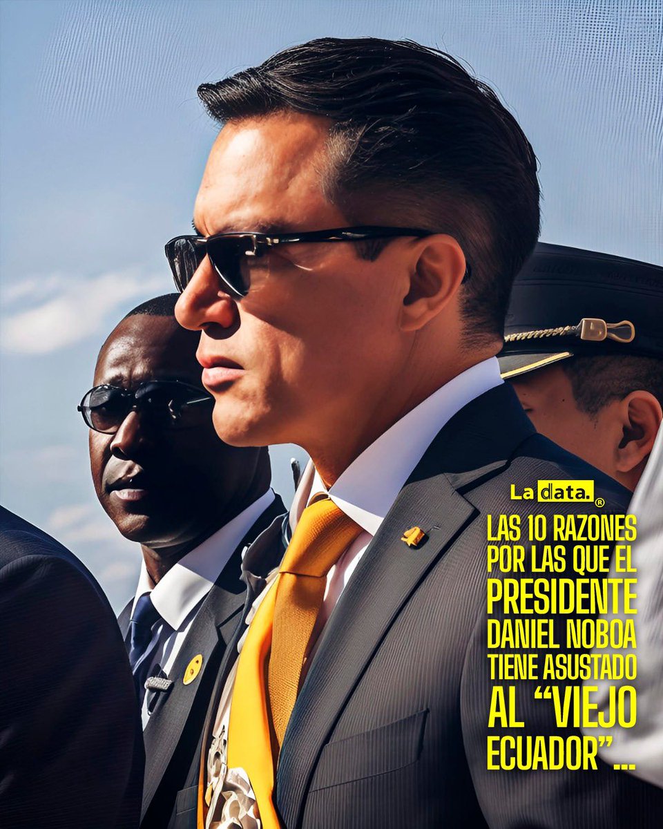 #ElDato🇪🇨 Las 10 razones por las que el Presidente Daniel Noboa tiene asustado al “Viejo Ecuador”…

1. Controla las cárceles
Bajo el liderazgo de Daniel Noboa, el gobierno ha tomado control efectivo de las cárceles del país, reduciendo el poder que los grupos criminales habían