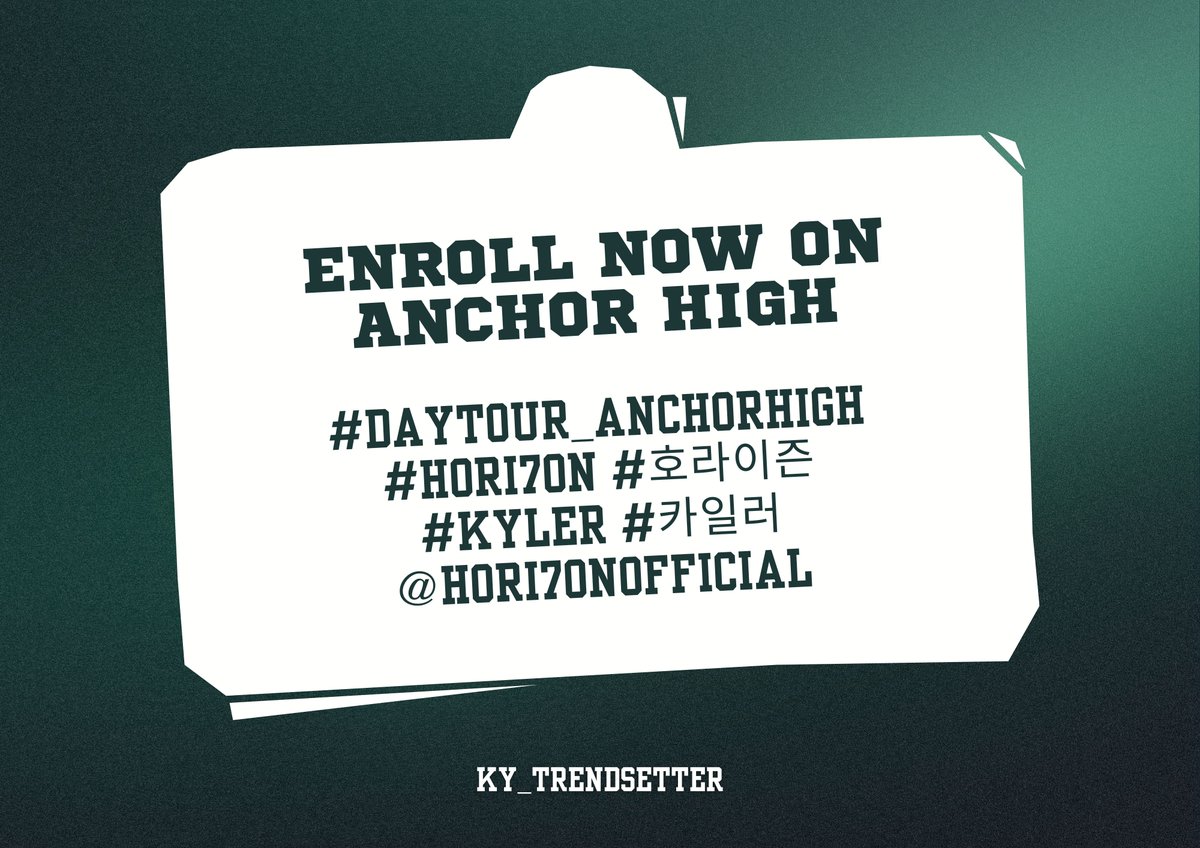[🎉] TAGS | 🗓 ‘100224’ 

💫 Tweet, quote, and reply using our official tags below! 
⏰ 9AM PHT ~ 

ENROLL NOW ON ANCHOR HIGH

#DAYTOUR_ANCHORHIGH
#HORI7ON #호라이즌 
#KYLER #카일러 
<a href="/HORI7ONofficial/">HORI7ONofficial</a>