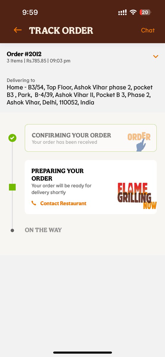 keshav_csingh's tweet photo. It’s been more than 1 hour but my order not been yet out for delivery.
It’s so frustrating. I need my complete refund.
@BurgerKing 
@jagograhakjago https://t.co/FZFOHnsaAV