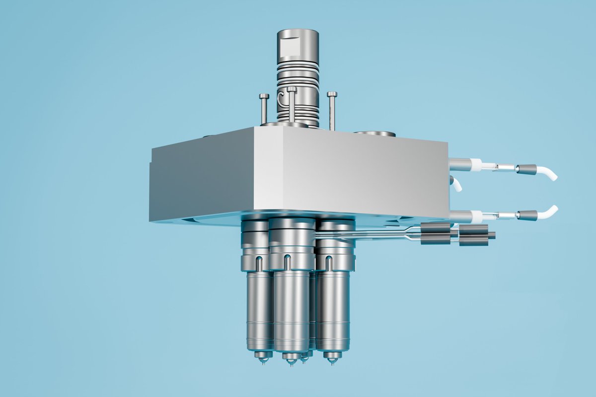 _Technoject_'s tweet photo. Heitec Hot Runner Systems introduces a compact valve gate system for small tonnage machines (7-10 tons). With a 30mm bolt circle and cam actuation, it provides precise control, independent zones, and optimized flow for small parts—ideal for compact setups. https://t.co/ooEbadMnDD