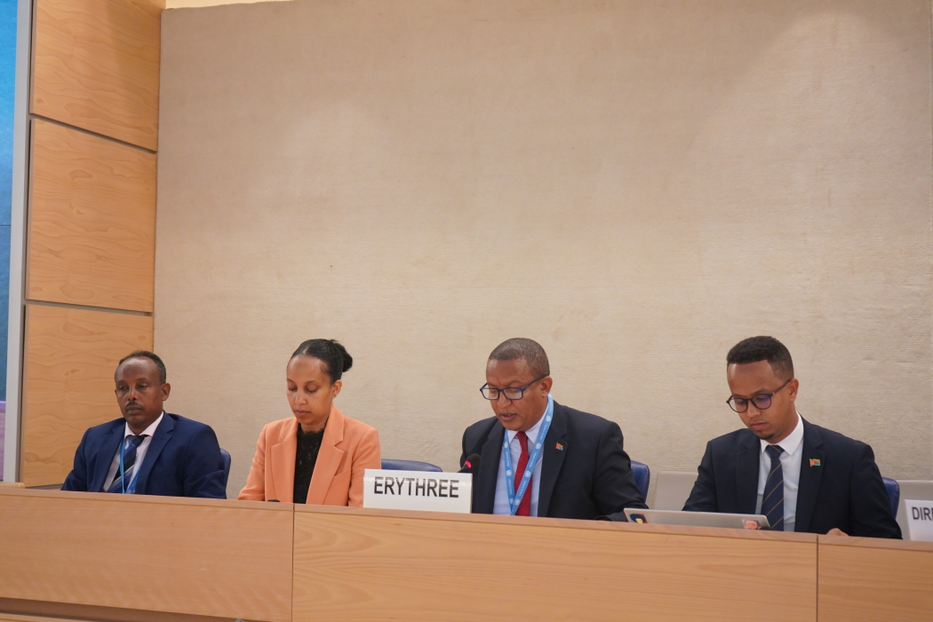 Ternafi's tweet photo. #Eritrea's Closing Statement during the Universal Periodic Review outcomes, Sep. 26 - Oct. 1, 2024.

Our legal frameworks are continuously being enhanced, institutional mechanisms strengthened, and policies adjusted... in fulfilling our #HR obligations.
https://t.co/qc3ijsb5J8 https://t.co/pIW5DNuXvk