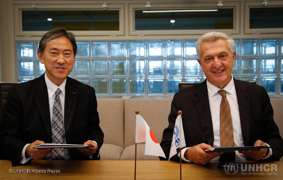 UNHCRgov's tweet photo. Today's signing ceremony with Japan marks another milestone in our collaboration. 

New contributions will enable UNHCR and partners' work for Venezuelan refugees and migrants in South America as well as humanitarian early recovery efforts in Syria.

Arigato 🇯🇵 https://t.co/x1g1H9LniN