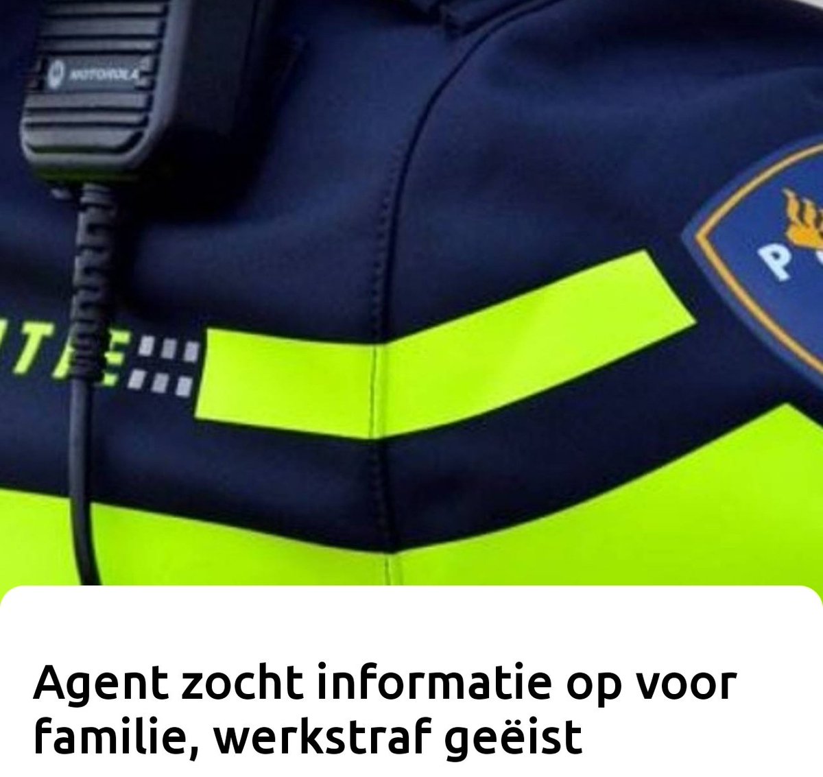 maartenbrink's tweet photo. Tegen agent Bilal A. uit #Breda is dinsdag in de rechtbank in #DenHaag zestig uur werkstraf geëist voor #computervredebreuk. A. zou een kleine dertig keer onbevoegd informatie hebben opgevraagd in de politiesystemen.
https://t.co/NykwZ1T7Aj
#politie #opsporing https://t.co/yHIZDJuofp