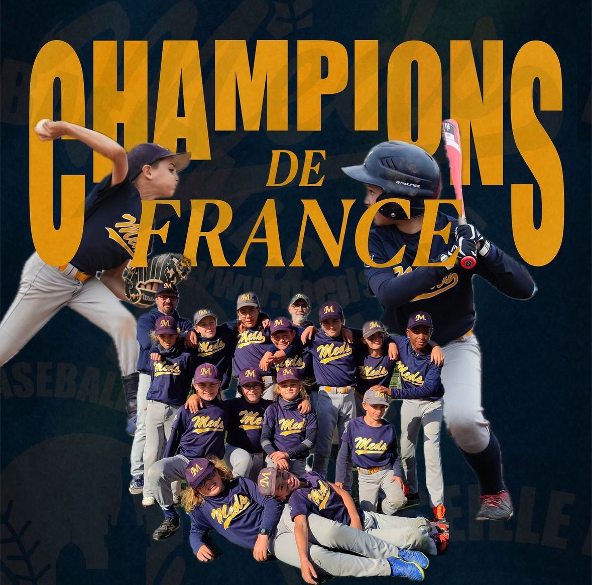 MARSEILLE
CHAMPION de FRANCE
baseball 12U 🔥

Finale gagnée 6️⃣ - 4️⃣ face à Chartres après avoir été menés 4-0.
LA remontada !

Et Charlie BM est
⚾️ meilleur lanceur 
⚾️ MVP - meilleur joueur

<a href="/OM_Officiel/">Olympique de Marseille</a> <a href="/BenoitPayan/">Benoît Payan</a> <a href="/MaRegionSud/">Région Sud</a> <a href="/marseille/">Ville de Marseille</a> <a href="/Mccourtfranck/">Frank H. McCourt</a> <a href="/pablolongoria12/">pablo longoria</a>