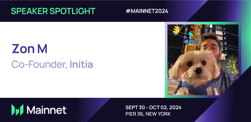 ItsAlwaysZonny's tweet image. we do a little blockchain architecting 

I’m up later today at #Mainnet2024 with friends from Gelato, Alchemy, and ZK Sync.