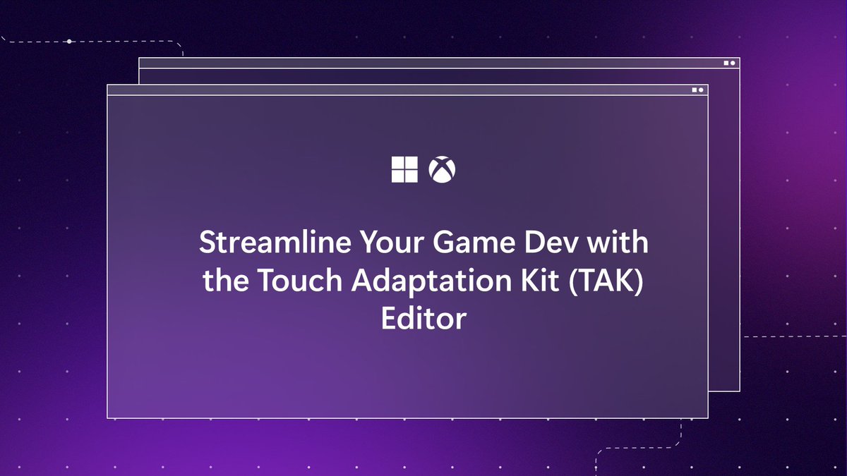 XBOXGameDev's tweet photo. Accessibility matters and can help increase your player base.

Now you can simplify touch control layouts for Xbox Game Streaming directly in @visualstudio Code with the Touch Adaptation Kit (TAK) Editor!

🔗https://t.co/UI5vIaQ8Sl

🎮✨ #GameDev #Xbox #VSCode #accessibility https://t.co/aFjKeJWROB