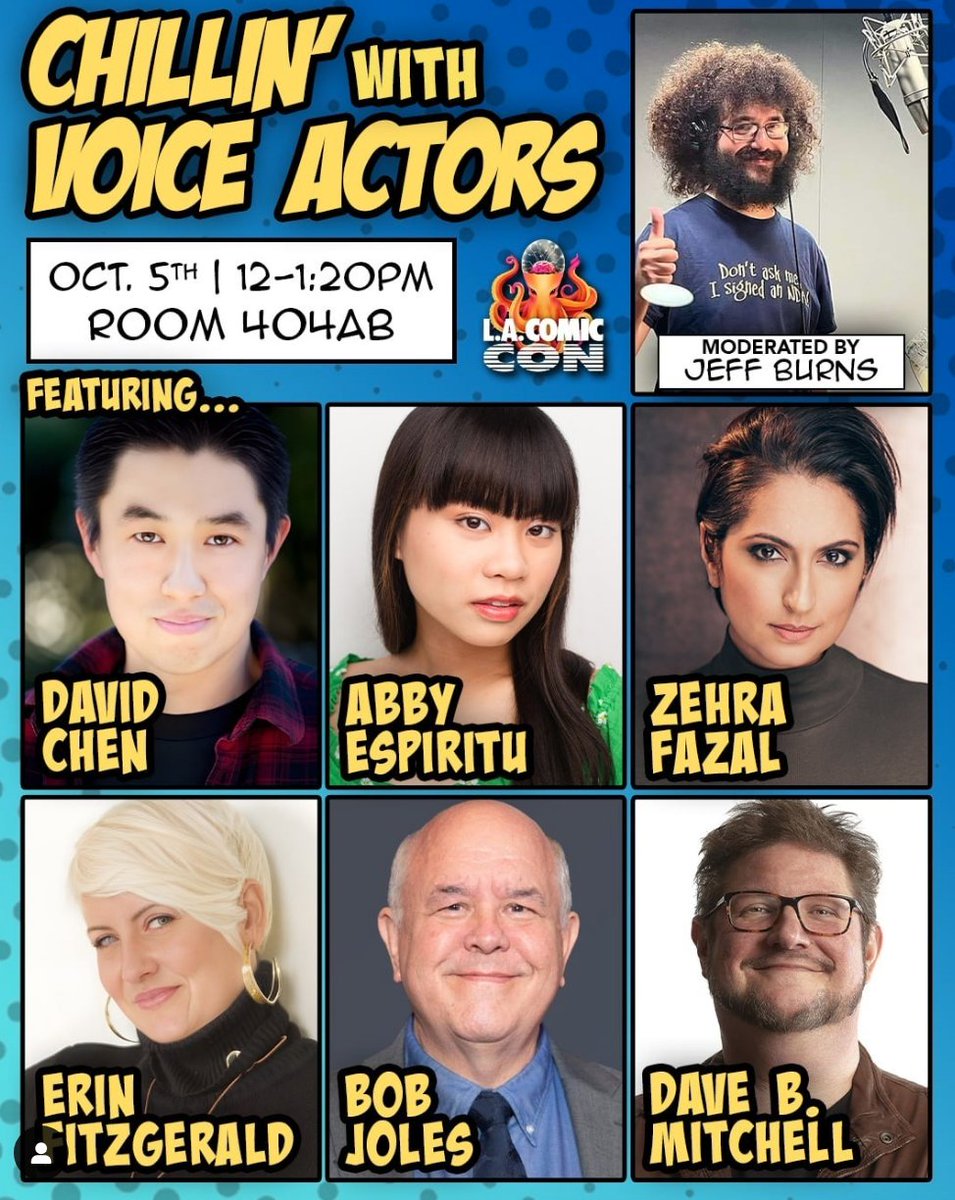 ZehraFazal's tweet image. My #LAComicCon Schedule!

I'll be appearing this Saturday only, performing in two fabulous panels, alongside some FABULOUS actors! 

Chillin' With Voice Actors @ 12pm
Voicenado @ 1:30pm

It's gonna be a blast! See you soon @comicconla! #LACC #LACC24