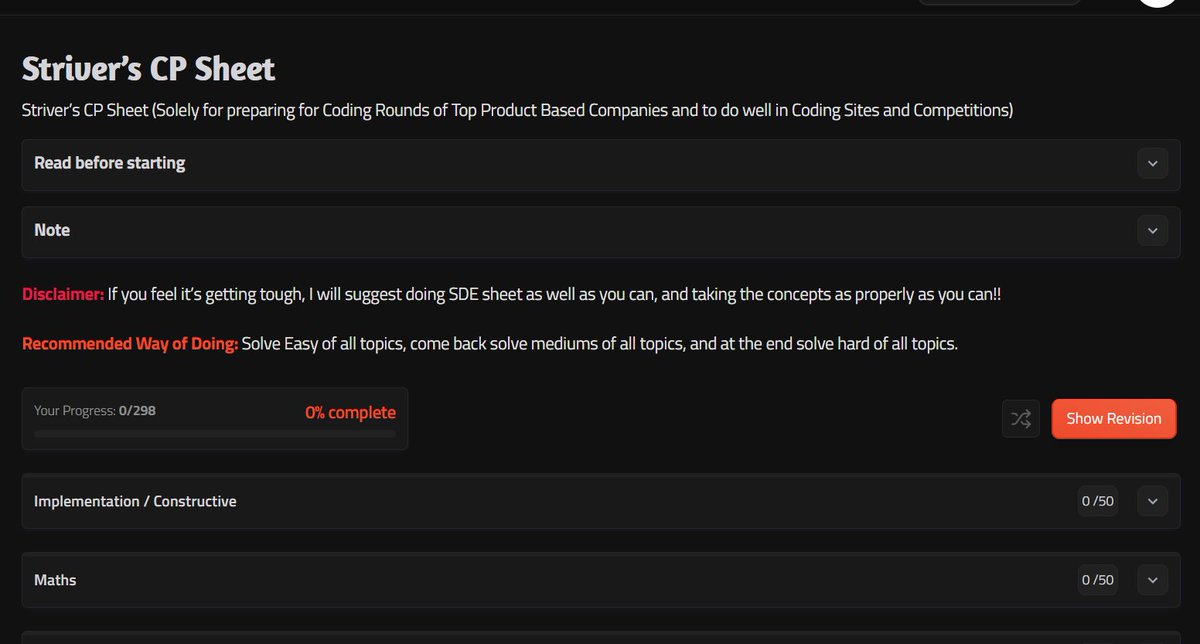 2004programer's tweet image. 🚀Kicking off Striver&apos;s CP Sheet challenge today!🎯 290 problems to solve before Dec 31! 
My goal: reach Expert on Codeforces 
Consistent daily practice is the plan

Anyone want to join in? Let’s stay motivated together! 

#CompetitiveProgramming #StriversCPChallenge #CPJourney