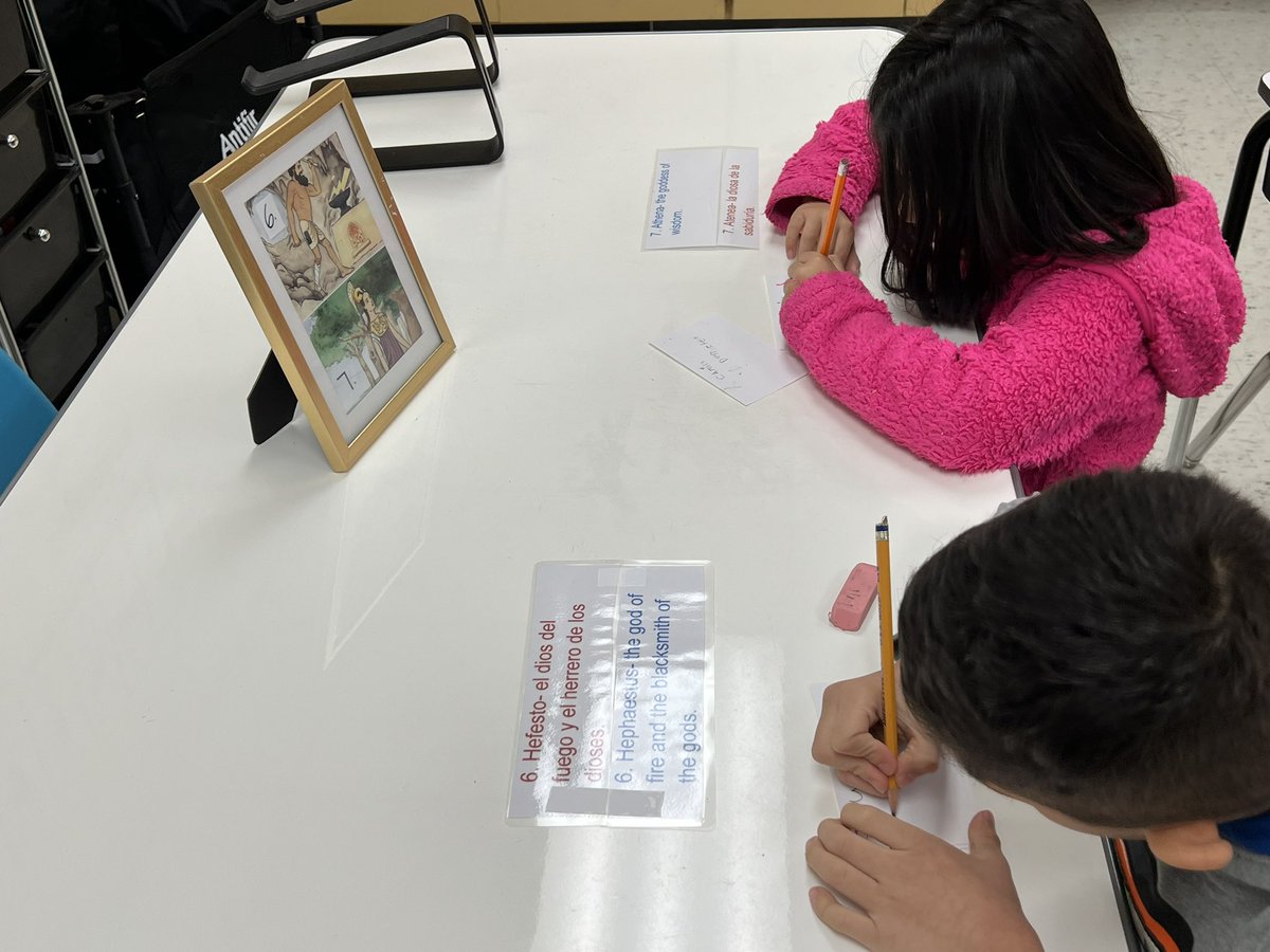 HaroJillian's tweet photo. Starting Unit 4 Greek Myths with a gallery walk! The kids were so engaged as they moved through each station learning about the different Greek gods and goddesses! @SerjioMedina @CarrollES_AISD https://t.co/6LfhSj1WJV