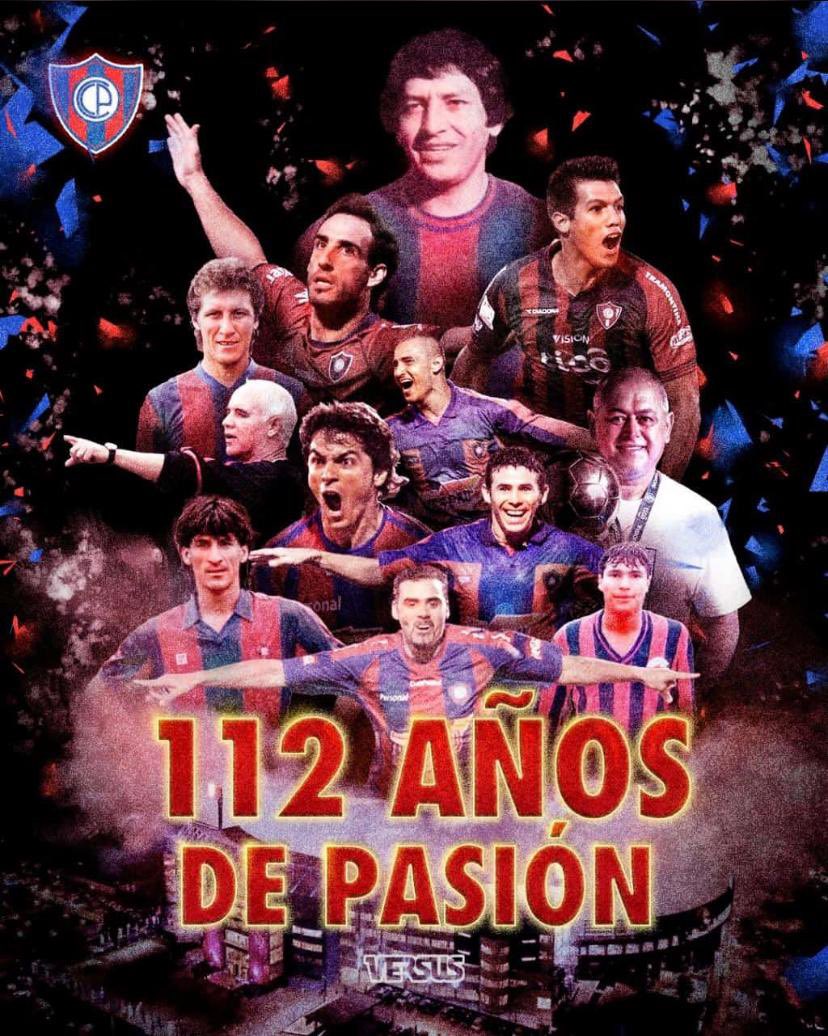 Feliz cumple <a href="/CCP1912oficial/">Club Cerro Porteño</a> querido! Lo mejor para vos y tu gente siempre! Saludos desde Baires! ♥️💙